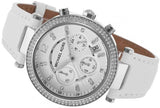 Michael Kors Parker White Dial White Leather Strap Watch for Women - MK2277 Authentic Buy Shop Now