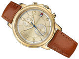 Tommy Hilfiger Claudia Rose Gold Dial Brown Leather Strap Watch for Women - 1781818 Authentic Buy Shop Now