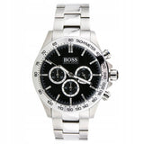 Hugo Boss Ikon Black Dial Silver Steel Strap Watch for Men - 1512965 Authentic Buy Shop Now