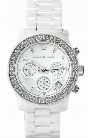 Michael Kors Runway White Dial White Steel Strap Watch for Women - MK5188 Authentic Buy Shop Now