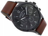 Fossil Forrester Chronograph Grey Dial Brown Leather Strap Watch for Men - FS5815 Authentic Buy Shop Now