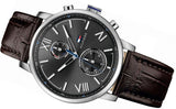 Tommy Hilfiger Aiden Quartz Black Dial Brown Leather Strap Watch for Men - 1791309 Authentic Buy Shop Now