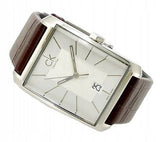 Calvin Klein Window Silver Dial Brown Leather Strap Watch for Men - K2M21126 Authentic Buy Shop Now