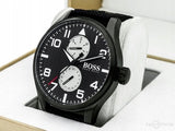 Hugo Boss Aeroliner Maxx Quartz Black Dial Black Nylon Strap Watch For Men - HB1513086 Authentic Buy Shop Now