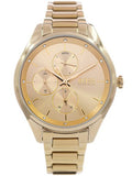Hugo Boss Grand Course Gold Dial Gold Steel Strap Watch for Women - 1502584 Authentic Buy Shop Now
