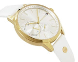 Tommy Hilfiger Brooklyn Quartz White Dial White Leather Strap Watch for Women - 1782018 Authentic Buy Shop Now