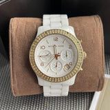 Michael Kors Runway White Dial White Steel Strap Watch for Women - MK5237 Authentic Buy Shop Now