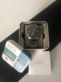 Fossil Townsman Chronograph Black Dial Silver Steel Strap Watch for Men - FS5349 Authentic Buy Shop Now