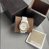 Michael Kors Runway White Dial White Steel Strap Watch for Women - MK5237 Authentic Buy Shop Now