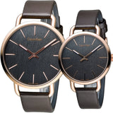 Calvin Klein Even Grey Dial Brown Leather Strap Watch for Women - K7B216G3 Authentic Buy Shop Now