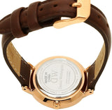 Daniel Wellington Classic Petite St Mawes Black Dial Brown Leather Strap Watch For Women - DW00100225 Authentic Buy Shop Now