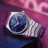 Tissot T Classic PRX Blue Dial Silver Steel Strap Watch For Men - T137.410.11.041.00 Authentic Buy Shop Now
