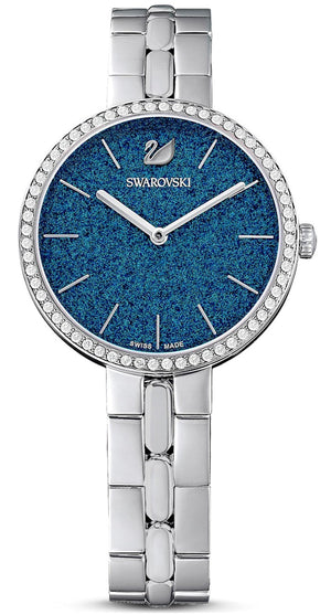 Swarovski Cosmopolitan Blue Dial Silver Steel Strap Watch for Women - 5517790 Authentic Buy Shop Now
