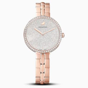 Swarovski Cosmopolitan Diamond Powder Silver Dial Rose Gold Steel Strap Watch for Women - 5517803 Authentic Buy Shop Now