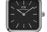 Daniel Wellington Quadro Studio Black Dial Silver Mesh Strap Watch For Women - DW00100522 Authentic Buy Shop Now