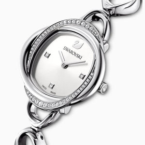 Swarovski Crystal Flower Silver Dial Silver Steel Strap Watch for Women - 5547622 Authentic Buy Shop Now