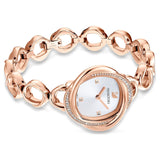 Swarovski Crystal Flower Silver Dial Rose Gold Steel Strap Watch for Women - 5547626 Authentic Buy Shop Now