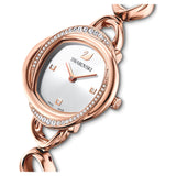 Swarovski Crystal Flower Silver Dial Rose Gold Steel Strap Watch for Women - 5547626 Authentic Buy Shop Now