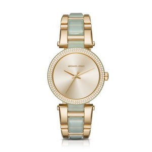 Michael Kors Delray Rose Gold Dial Two Tone Steel Strap Watch for Women - MK4317 Authentic Buy Shop Now