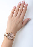 Fossil Carlie Rose Gold Dial Rose Gold Steel Strap Watch for Women - ES4301 Authentic Buy Shop Now