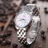 Mido Baroncelli Automatic Mother Of Pearl Dial Silver Steel Strap Watch For Women - M7600.4.69.1 Authentic Buy Shop Now