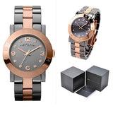 Marc Jacobs Amy Grey Dial Two Tone Steel Strap Watch for Women - MBM8597 Authentic Buy Shop Now