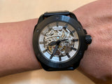Fossil Modern Machine Automatic Skeleton Grey Dial Black Steel Strap Watch for Men - ME3134 Authentic Buy Shop Now