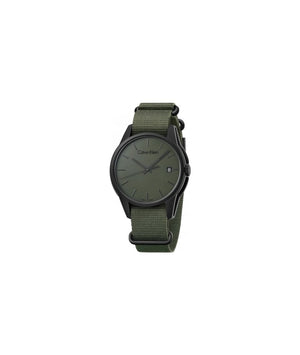 Calvin Klein Tone Green Dial Green NATO Strap Watch for Men - K7K514WL Authentic Buy Shop Now