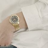 Guess Sparkler Diamonds Black Dial Gold Steel Strap Watch for Women - GW0111L2 Authentic Buy Shop Now