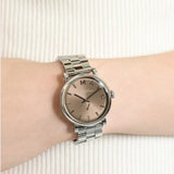 Marc Jacobs Baker Brown Dial Silver Steel Strap Watch For Women - MBM3329 Authentic Buy Shop Now