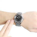 Fossil Modern Machine Black Dial Silver Steel Strap Watch for Men - FS4926 Authentic Buy Shop Now