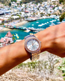 Guess Dazzler Diamonds Silver Dial Rose Gold Steel Strap Watch for Women - W0335L3 Authentic Buy Shop Now