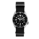 Seiko 5 Sports SKX Automatic Black Dial Black NATO Strap Watch For Men - SRPD55K3 Authentic Buy Shop Now