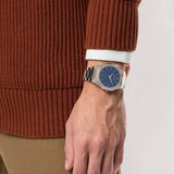 D1 Milano Ultra Thin Blue Dial Silver Steel Strap Watch for Men - D1-UTBJ09 Authentic Buy Shop Now