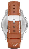 Fossil Grant Chronograph Blue Dial Brown Leather Strap Watch for Men - FS5184 Authentic Buy Shop Now