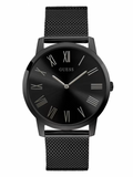 Guess Richmond Black Dial Black Mesh Bracelet Watch for Men - W1263G3 Authentic Buy Shop Now