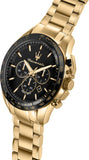 Maserati Traguardo Chronograph Black Dial Gold Steel Strap Watch For Men - R8873612041 Authentic Buy Shop Now