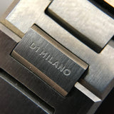 D1 Milano Ultra Thin Black Dial Gray Steel Strap Watch for Men - D1-UTBJ15 Authentic Buy Shop Now