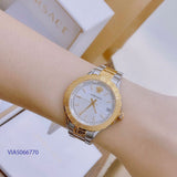 Versace Hellenyium Silver Dial Two Tone Steel Strap Watch for Women - V12030015 Authentic Buy Shop Now