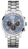Guess Horizon Chronograph Quartz Blue Dial Silver Steel Strap Watch for Men - W0379G6 Authentic Buy Shop Now
