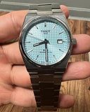 Tissot PRX Powermatic 80 Ice Blue Tiffany Dial Silver Steel Strap Watch for Men - T137.407.11.351.00 Authentic Buy Shop Now