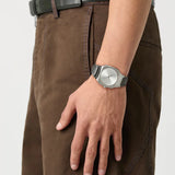 D1 Milano Square Gray Dial Grey Steel Strap Watch for Men - D1-SQBJ11 Authentic Buy Shop Now