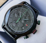 Gucci G Timeless Chronograph Black Dial Black Leather Strap Watch For Men - YA126244 Authentic Buy Shop Now