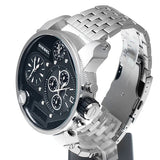 Diesel Mr Daddy 1.0 Black Dial Stainless Steel Stainless Watch For Men - DZ7221 Authentic Buy Shop Now