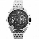 Diesel Mr Daddy 1.0 Black Dial Stainless Steel Stainless Watch For Men - DZ7221 Authentic Buy Shop Now