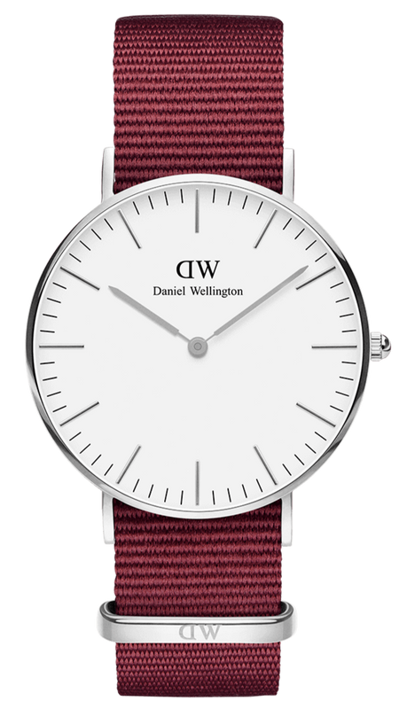 Daniel Wellington Classic Roselyn White Dial Red NATO Strap Watch For Women - DW00100268 Authentic Buy Shop Now