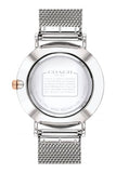 Coach Perry White Dial Silver Mesh Bracelet Watch for Women - 14503124 Authentic Buy Shop Now
