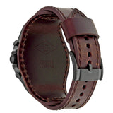 Fossil Nate Chronograph Brown Dial Brown Leather Strap Watch for Men - JR1511 Authentic Buy Shop Now