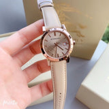 Burberry The City Gold Dial Beige Leather Strap Watch for Women - BU9210 Authentic Buy Shop Now