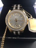 Bulova Crystal Collection Silver Dial Two Tone Steel Strap Watch for Men - 98K102 Authentic Buy Shop Now